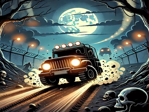 Racing Car Destroying Zombie